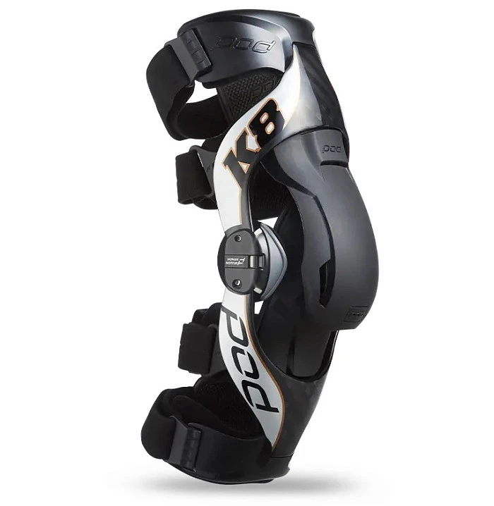 POD MX K8 2.0 Knee Brace наколенники, черно-серебристый