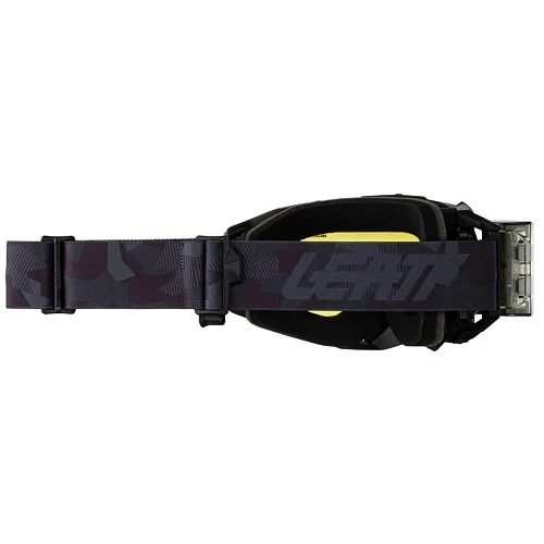 Leatt Velocity 5.5 Roll-Off Stealth / Yellow 70%, мотоочки двойная линза