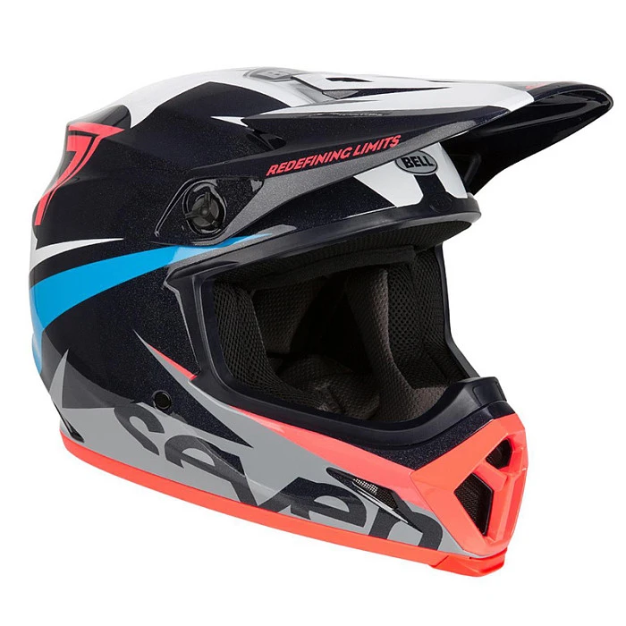 Bell MX-9 Mips Seven Ignite шлем кроссовый, сине-красно-черный