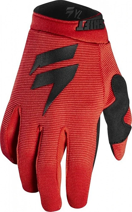 Shift White Air Youth Black/Red мотоперчатки детские