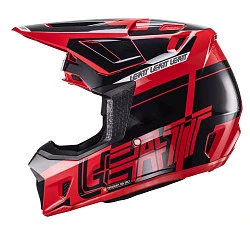 Leatt Kit Moto 7.5 V24 Red шлем кроссовый + Velocity 4.5 мотоочки