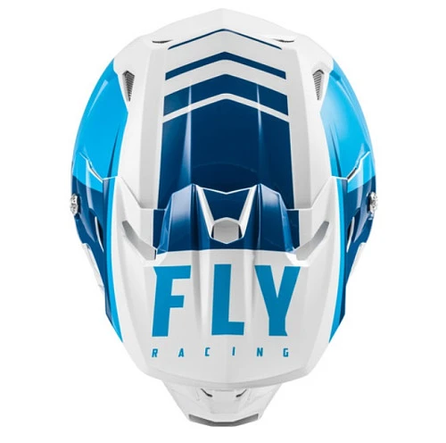 Fly Racing Toxin MIPS Transfer шлем кроссовый, бело-сине-голубой