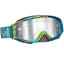 Scott Tyrant Goggle Chrome Vinyl Green/Yellow Chrome мотоочки, желто-бирюзовый