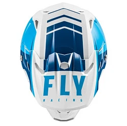 Fly Racing Toxin Transfer 2021 шлем кроссовый, сине-белый