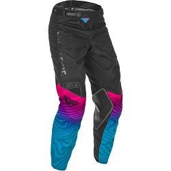 Fly Racing Kinetic K121 S.E. 2021 мотоштаны, черно-розово-синий