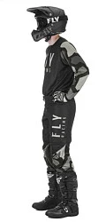 Fly Racing Kinetic K221 2021 комплект, черно-серый