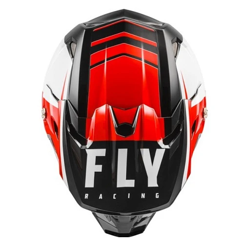Fly Racing Toxin Transfer 2021 шлем кроссовый, красно-черно-белый
