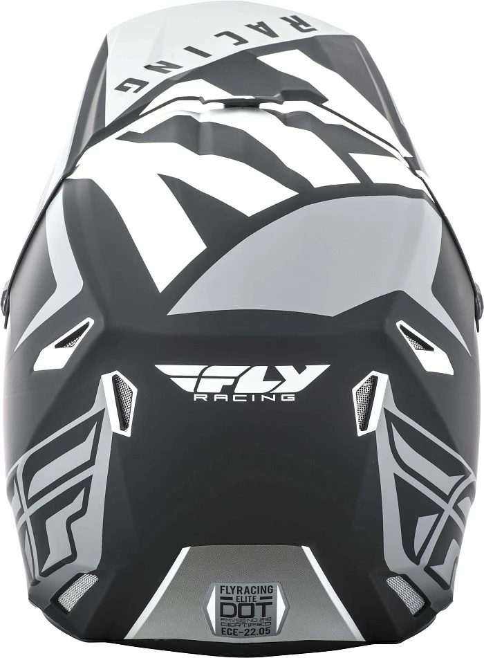 Fly Racing Elite Vigilant шлем кроссовый, черно-серый