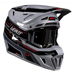 Leatt Kit Moto 8.5 V26 Grey шлем кроссовый + Velocity 5.5 мотоочки