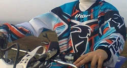 Thor Phase Stix джерси, бело-оранжево-голубой