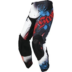 Scott 350 Kids Con Artist мотоштаны детские, красно-сине-черный