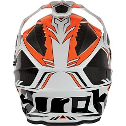 Airoh Commander Carbon шлем эндуро, оранжево-бело-черный