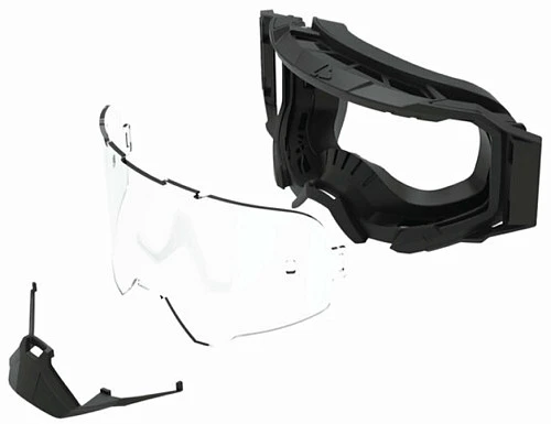 Leatt Velocity 5.5 Acid Tiger Light Grey 58% мотоочки, двойная линза