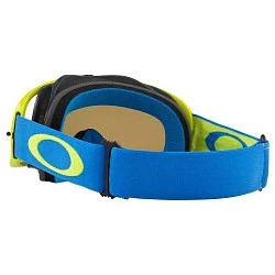 Oakley Crowbar Solid мотоочки, желто-голубой, синяя линза (OO7025-67)