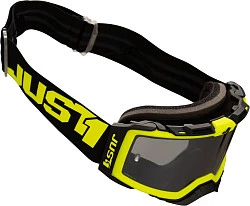 Just1 Nerve Absolute Black Yellow Fluo мотоочки, тонированная линза