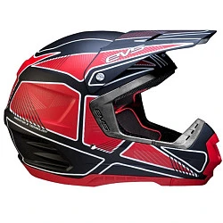 EVS Vortek T5 Lines Graphic MX шлем кросс, черно-красный