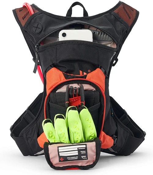 USWE Raw 3L Dirt Biking Hydration Pack (2L) Factory Orange рюкзак-гидропак