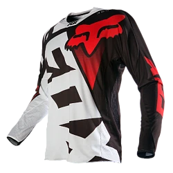 Fox Racing 360 Shiv джерси, черно-белый