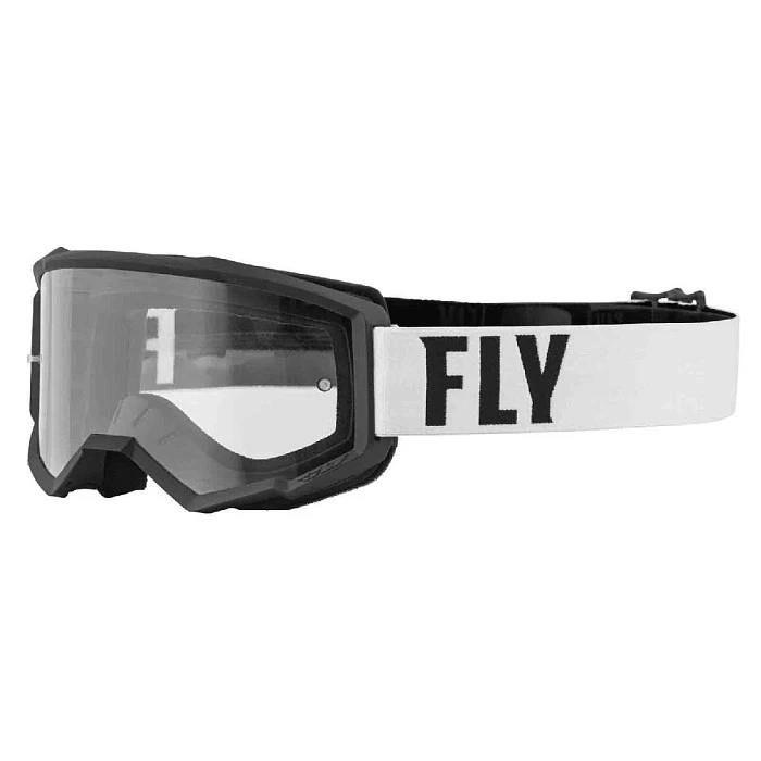 Fly Racing Focus 2022 мотоочки, бело-черный