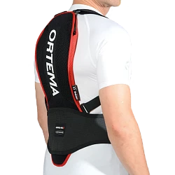 Ortema Ortho-Max Light защита спины, черно-красный