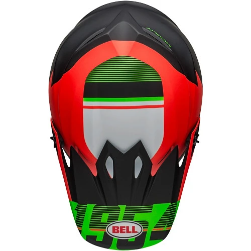 Bell MX-9 Mips Strike Matte Infrared/Green/Black шлем кроссовый