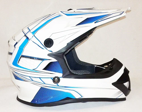 Ataki SC-15 Rift шлем кроссовый детский, бело-синий