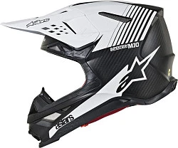 Alpinestars Supertech M10 Dyno Black/White шлем кроссовый