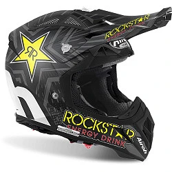 Airoh Aviator 2.2 Rockstar Matt шлем внедорожный, бело-желтый матовый