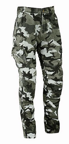 First FRTC-6 Cargo Camo мотоджинсы с кевларом, серый камуфляж