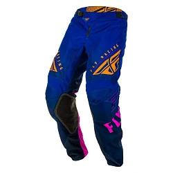 Fly Racing Kinetic K220 2020 мотоштаны, сине-оранжевый