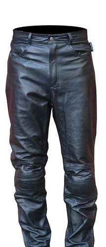 First M814 мужские кожаные мотоштаны с защитой, черный