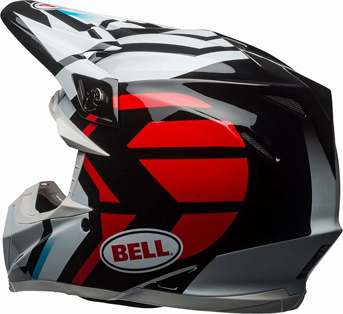 Bell Moto-9 Mips District шлем кроссовый, черно-красно-серый
