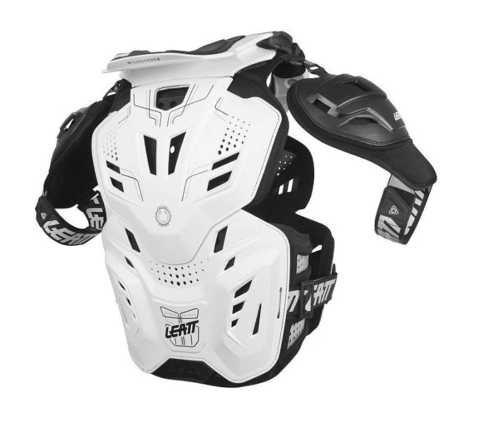 Leatt  Fusion 3.0 панцирь+защита шеи, белый