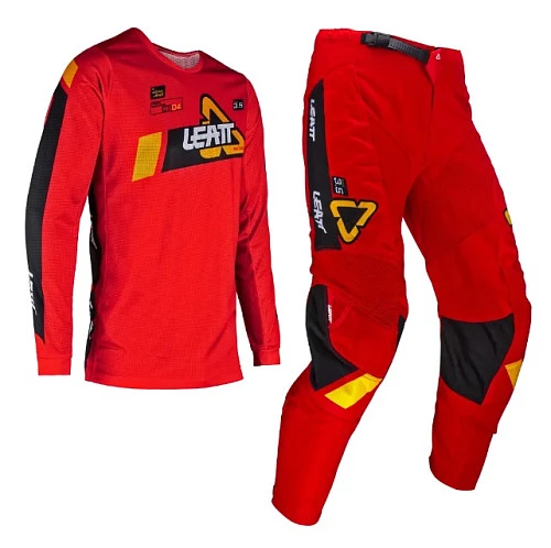 Leatt 3.5 Ride Kit Mini 2024 Red комплект детский, мотоштаны + джерси, красный