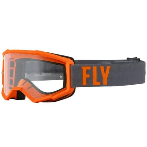 Fly Racing Focus 2022 мотоочки, серо-оранжевый