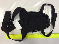 Мотокутюрье сумка на бедро, кожзам, черный