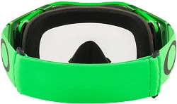 Oakley Airbrake Moto мотоочки зелено-черный, прозрачная линза (OO7046-A8)