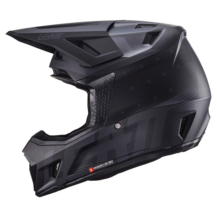 Leatt Kit Moto 7.5 V25 Stealth шлем кроссовый + Velocity 4.5 мотоочки