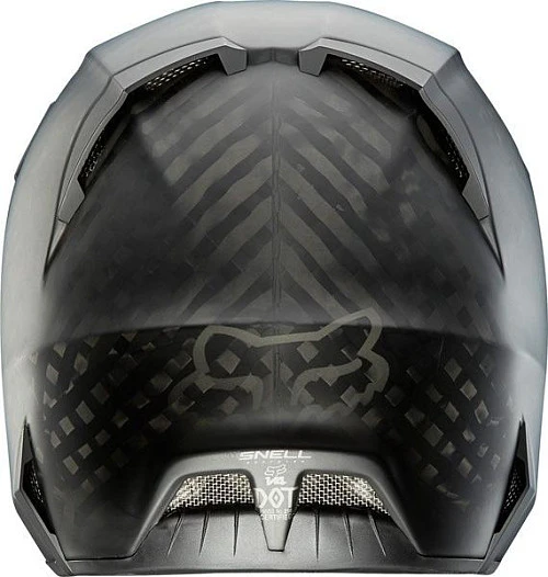 Fox Racing V4 Matte Carbon ECE шлем, черный матовый