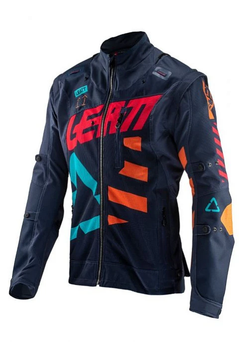 Leatt GPX 4.5 X-Flow 2019 мотокуртка эндуро, сине-оранжевый