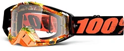 100% Racecraft Paradise /Clear Lens мотоочки, оранжево-черный, прозрачная линза