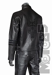 First M220 Куртка мужская кожаная пилот с принтом Мотоангел