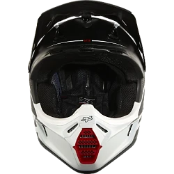 Fox Racing V3 Fathom Matte шлем кроссовый, черно-белый