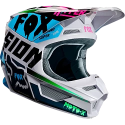 Fox Racing V1 Czar 2019 шлем кроссовый, серый
