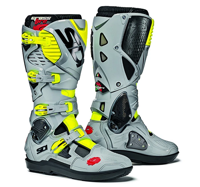 Sidi Crossfire 3 SRS мотоботы, серо-желтый