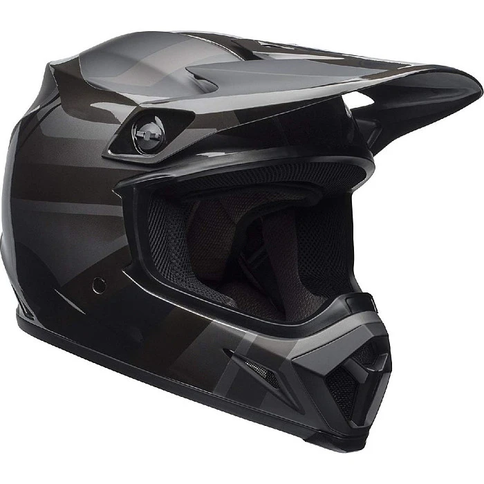 Bell MX-9 Mips Blkout Maradr шлем кроссовый, серо-черный