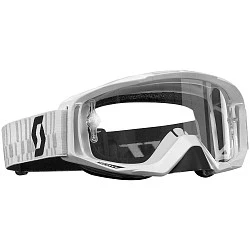 Scott Tyrant White/Clear Lens мотоочки, белый, прозрачная линза