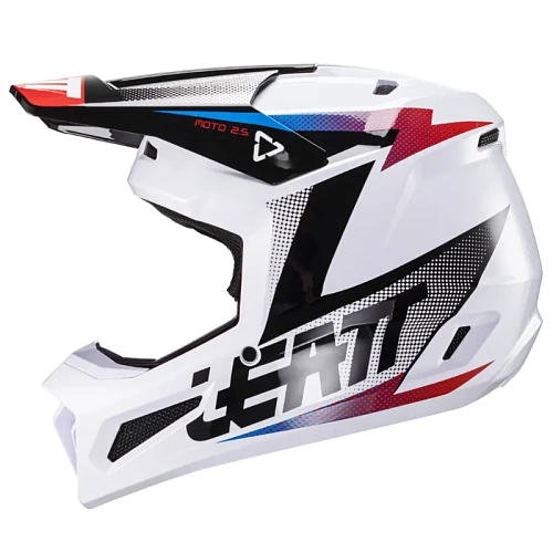 Leatt Moto 2.5 V24 Black/White шлем кроссовый
