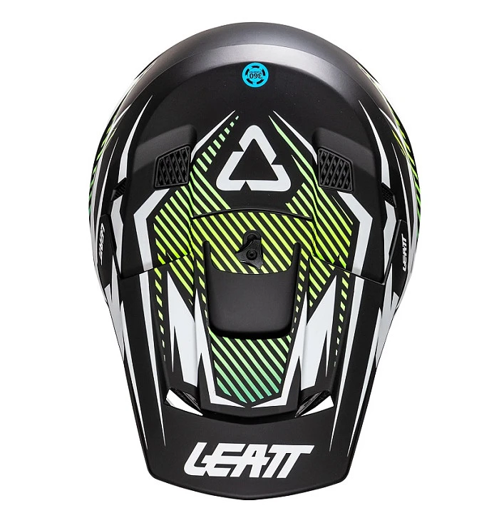 Leatt Kit Moto 3.5 Jr V26 Storm Teal шлем подростковый + Vizion 2.5s мотоочки