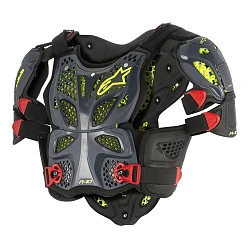 Alpinestars A-10 Full Chest Protector панцирь, черно-салатовый